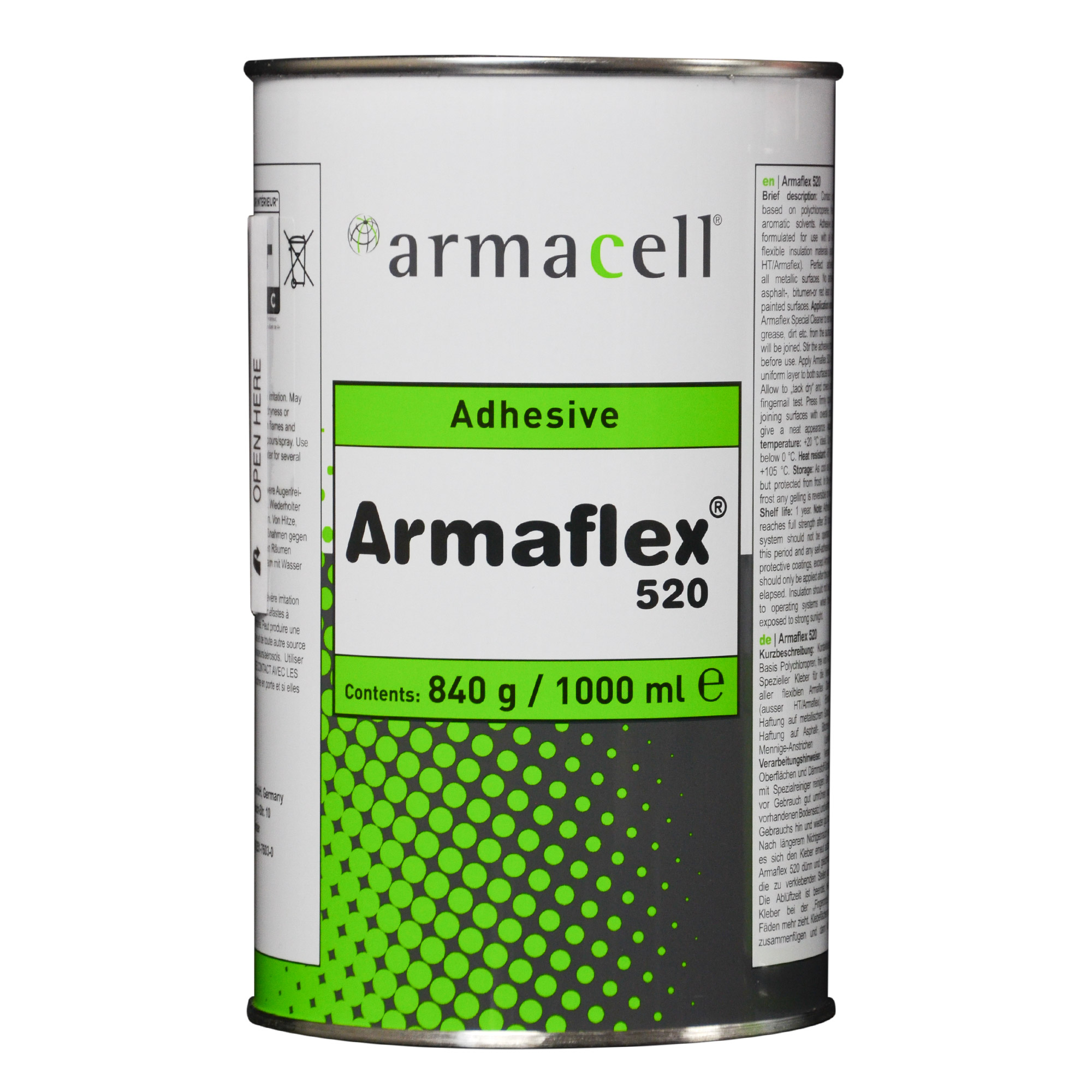 Armaflex® Kleber 520 für Kautschuk-Platten und Schläuche 1,0 Liter Dose